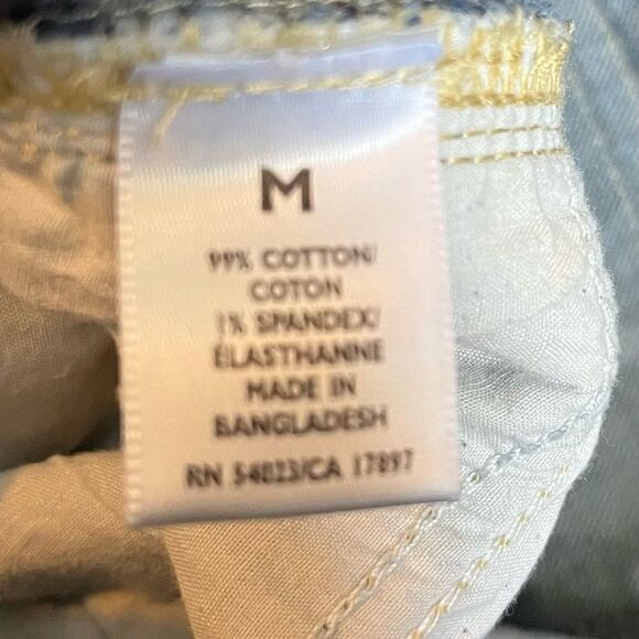 Womens Old Navy Maternity Stretch Low Rise Waist Blue Jeans SZ Medium Capri - Picture 6 of 6